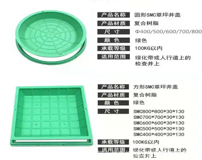 扎赉诺尔树脂复合种植井盖展示